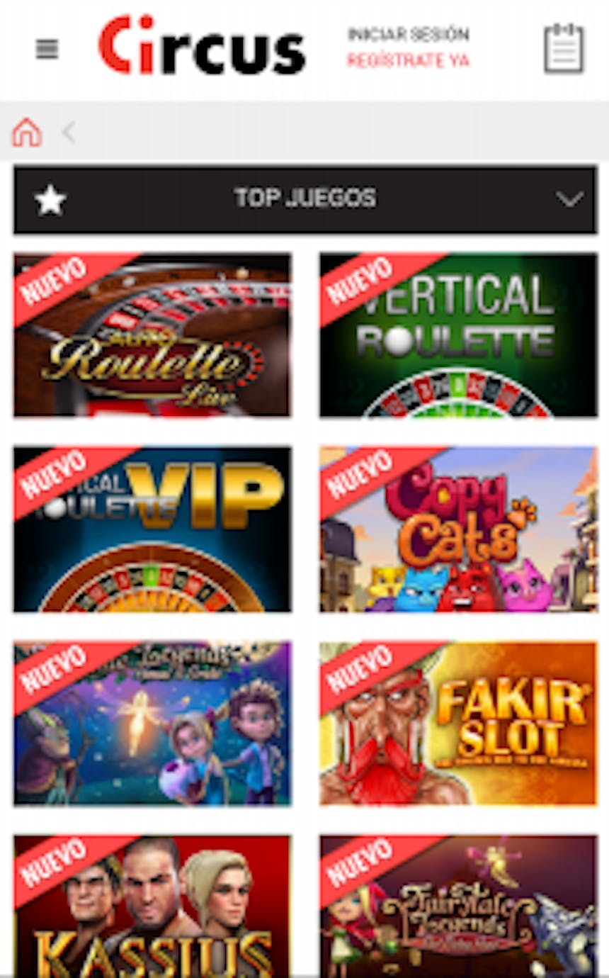 Descarga la aplicacion movil de Circus para Android o iPhone