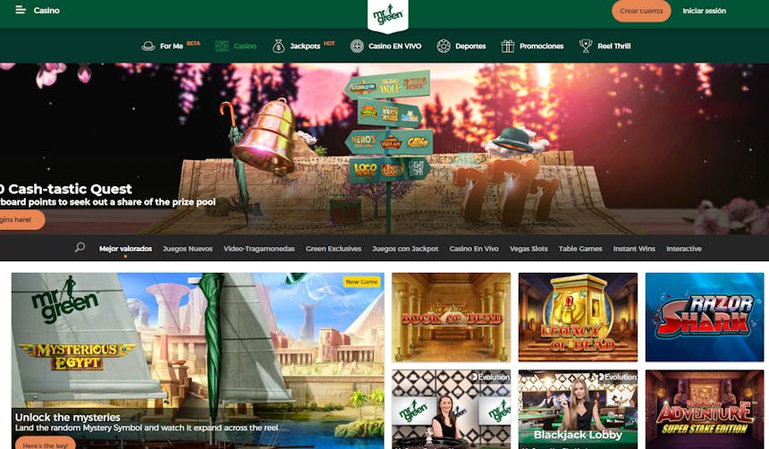 Juegos de casino de Mr Green