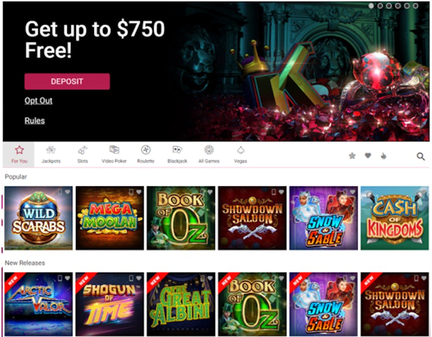 Juegos de casino de RubyFortune