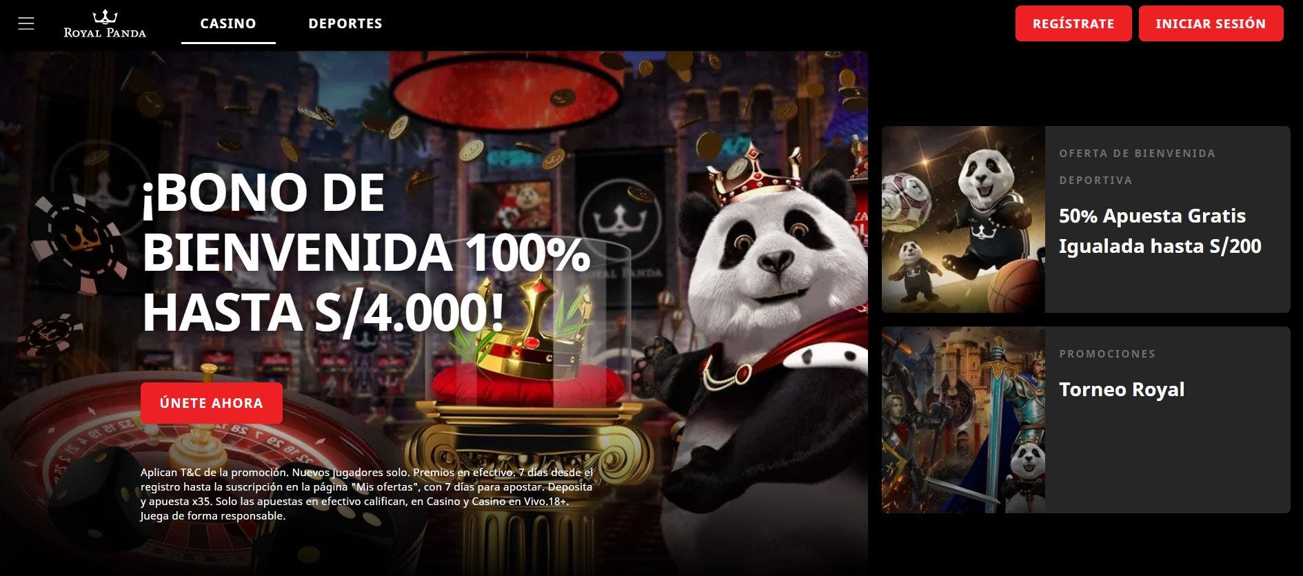 Royal Panda bono e promozioni
