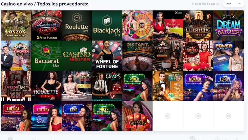 La sección de Ruleta en VulkanVegas casino