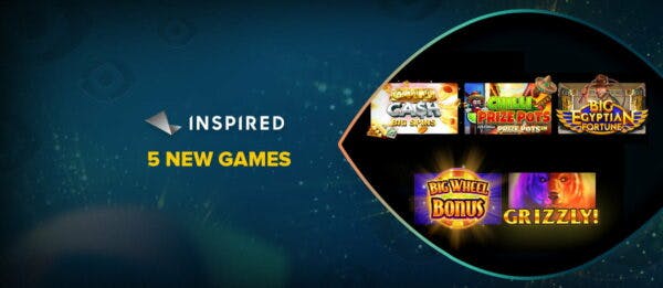 El proveedor Inspired añadió 5 nuevas slots a su catálogo de juegos