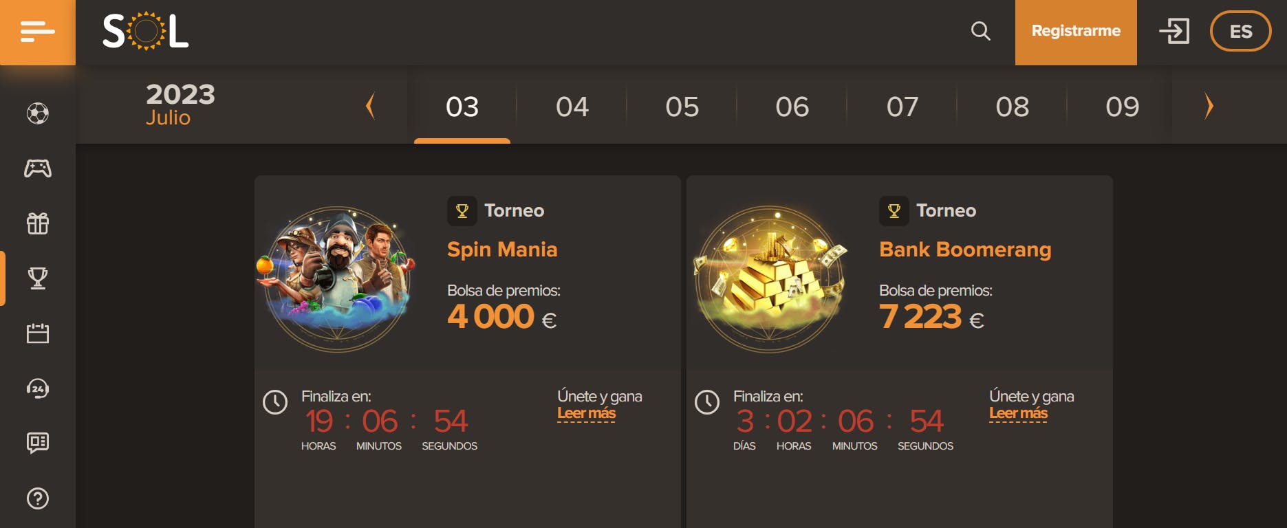 Sol Casino ofrece un gran calendario de torneos a jugadores peruanos